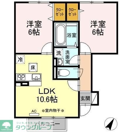 ファヴォーレ Aの物件間取画像